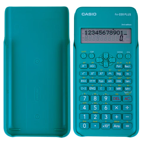Калькулятор инженерный CASIO FX-220PLUS-2-S (155х78 мм), 181 функция, питание от батареи, сертифицирован для ЕГЭ, FX-220PLUS-2-S-