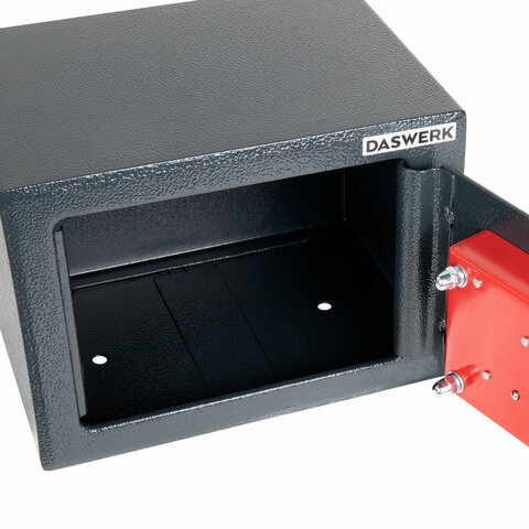 Сейф мебельный DASWERK (ДАСВЕРК) SC-170KL (170х230х170 мм), ключевой замок, графит, 291337