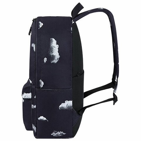 Рюкзак HEIKKI POSITIVE (ХЕЙКИ) универсальный, карман-антивор, "Clouds", 42х28х14 см, 272549