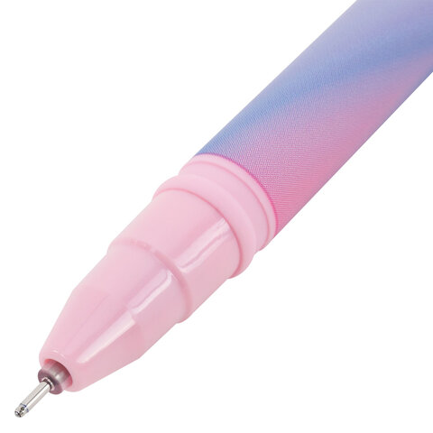 Ручка гелевая BRAUBERG GRADE PASTEL, СИНЯЯ, игольчатый узел 0,5 мм, линия письма 0,3 мм, 144284