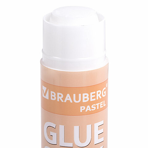 Клей-карандаш в пастельном корпусе BRAUBERG PASTEL, 15 г, PVP-основа, ассорти, 271249