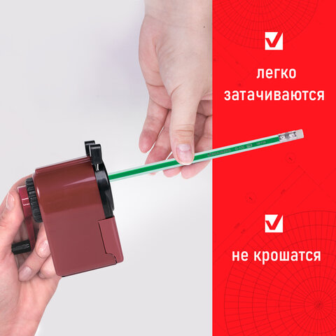Набор карандашей чернографитных BRAUBERG "G-100" 12 шт., HB, с ластиком, корпус ассорти, 181716