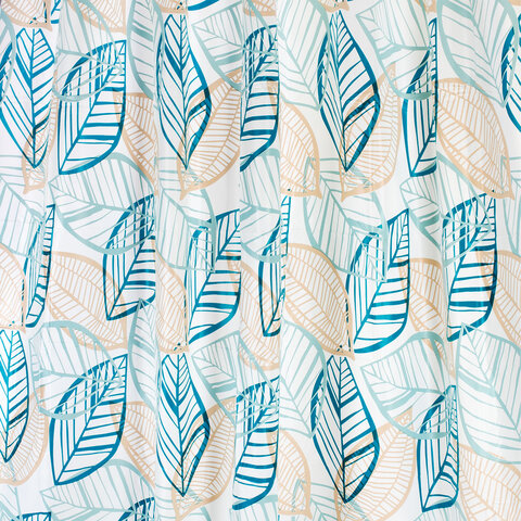 Шторка для ванной PEVA, 180х180 см, кольца в комплекте, 3 дизайна ассорти, РАСТЕНИЯ, PRIMILA (ПРИМИЛА), 700076