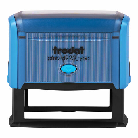 Штамп самонаборный 5-стр, оттиск 82х25 мм, синий, TRODAT 4925, корпус СИНИЙ, КАССЫ В КОМПЛЕКТЕ, 53404
