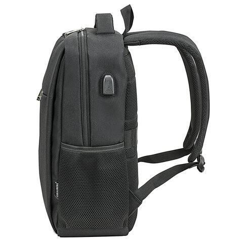 Рюкзак BRAUBERG FUNCTIONAL с отделением для ноутбука, USB-порт, багажная лента, "Firm", 43x30x15 см, 272576