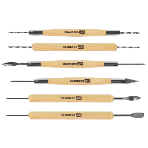 Набор инструментов для лепки и моделирования, 30 шт. в скрутке, BRAUBERG ART CLASSIC, 271176