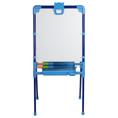 Мольберт растущий для мела/магнитно-маркерный, 53х46 см, BRAUBERG "NIKA KIDS", синий, 238049
