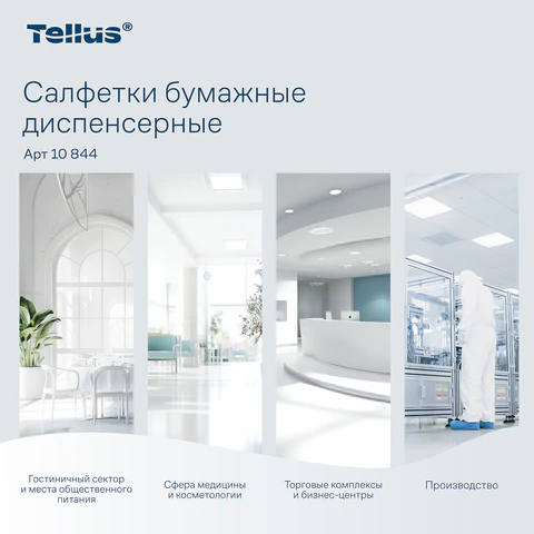 Салфетки Tellus/TORK (Система N4) Xpressnap Universal, 2-слойные, КОМПЛЕКТ 20 шт., 200 шт., белые, 10844