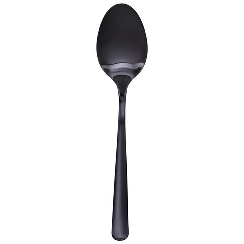 Ложки чайные BLACK, НАБОР 2 шт., на подвесе, нержавеющая сталь, черные, WEGLA (ВЕГЛА), 702274