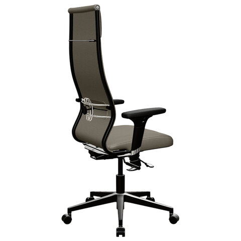 Кресло МЕТТА "ErgoLife" 10 B1-162D, пластик, синхромеханизм, 2D-подлокотники, ткань, бежевое