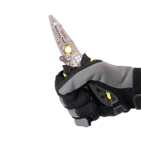 Плоскогубцы многофункциональные 25 в 1, 185 мм, нержавеющая сталь AISI420, ГРАНДМАСТЕР, PL-185, 671262