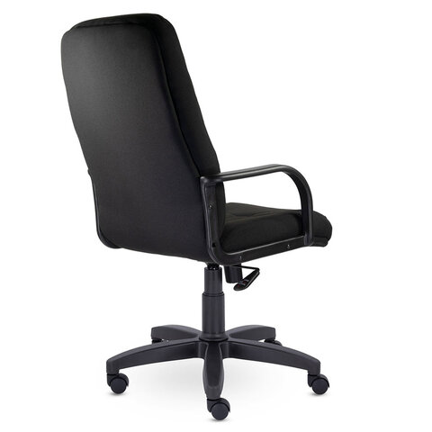 Кресло офисное "Менеджер", ткань, монолитный каркас, черное С-11, В-14