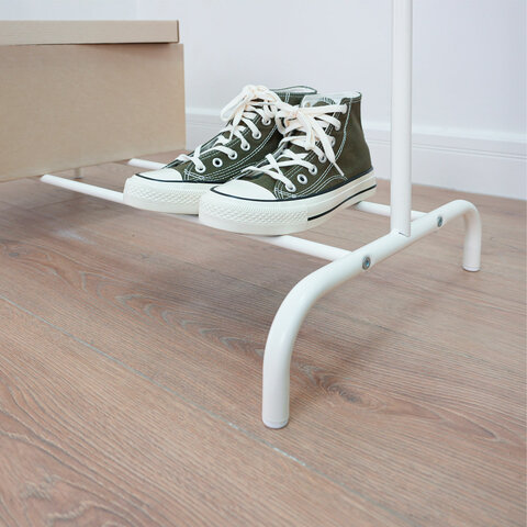 Вешалка для плечиков "Радуга-1", 1500х820х390 мм, металл, белая, ВНП 298 Б