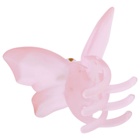 Краб для волос 8,5 см, матовый, розовый, MONTE VITA (МОНТЕ ВИТА), 457015