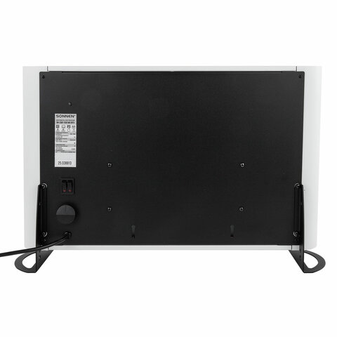 Обогреватель-конвектор SONNEN ONYX-1000.1, 1000 Вт, Х-образный нагревательный элемент, белый, сделано в России, 457629