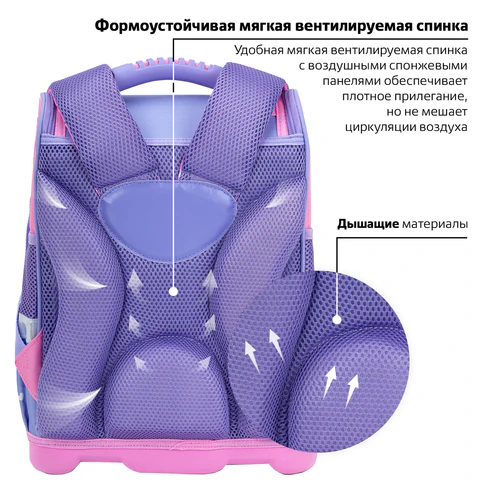 Ранец ЮНЛАНДИЯ WISE, 1 отделение, 3 кармана, устойчивое дно, Best fellows, 37х29х15 см, 273161