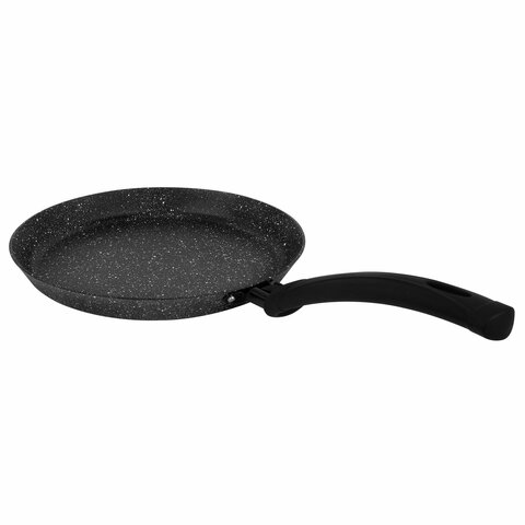 Сковорода блинная 22 см антипригарное покрытие, soft-touch ручка, SCOVO "Hi-Black", HB-039