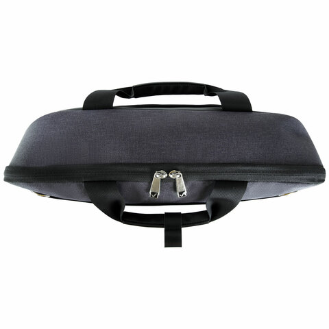 Сумка портфель BRAUBERG MODERN с отделением для ноутбука 15-16", откидная крышка, серая, 29х42х11 см, 270828