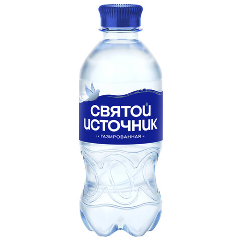 Вода ГАЗИРОВАННАЯ питьевая СВЯТОЙ ИСТОЧНИК 0,33 л