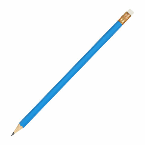 Карандаш чернографитный KOH-I-NOOR, 1 шт., "Astra", НВ, с ластиком, корпус ассорти, заточенный, 1380, 1380002017KSRU