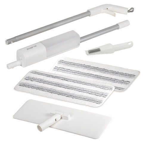 Швабра с распылителем NeoSpray luxe, 2 насадки T-Clean из плотной микрофибры, скребок, LAIMA, 609147