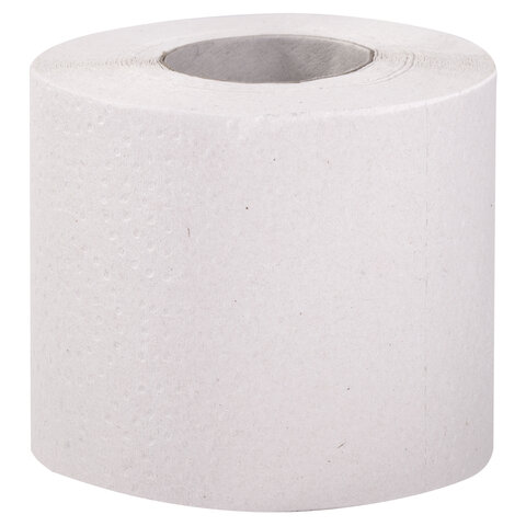 Бумага туалетная "МЯГКИЙ РУЛОНЧИК" белая, 51 метр, 1-слойная, LAIMA, 114737