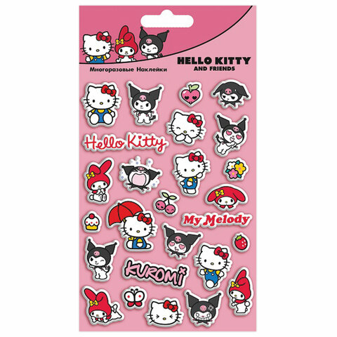 Наклейки объемные АССОРТИ, 11х20 см, PY