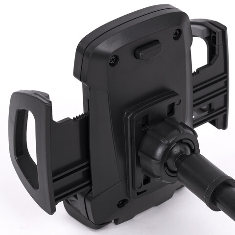 Держатель для телефона в авто на стекло SONNEN, зажим 50-100 мм, вращение 360°, 354921