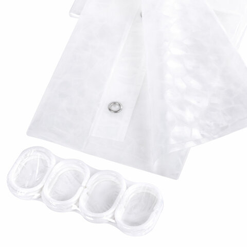 Штора для ванной комнаты CRYSTAL WALL с 3D-эффектом водонепроницаемая, 180х180 см, LAIMA HOME, 608451