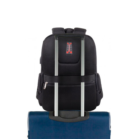 Рюкзак BRAUBERG FUNCTIONAL с отделением для ноутбука, 2 отделения, USB-порт, "Leader", 45х32х17 см, 270799