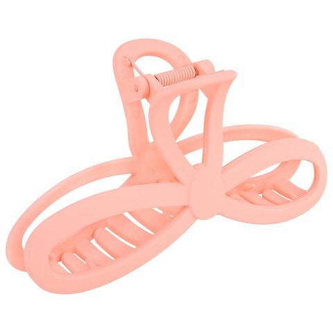 Краб для волос 12,5 см, soft-touch, розовый, MONTE VITA (МОНТЕ ВИТА), 457011