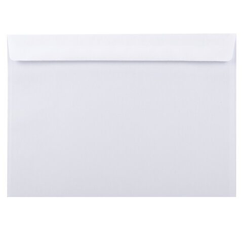 Конверты С4 (229х324 мм), клей, 90 г/м2, КОМПЛЕКТ 50 шт., внутренняя запечатка, STAFF, 116571