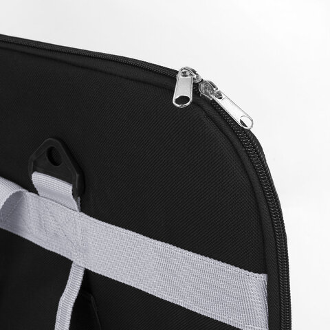 Сумка для художника СУПЕР РАЗМЕР А2+ (62 см х 45 см), чёрная, накладной карман, BRAUBERG ART CLASSIC, 272986