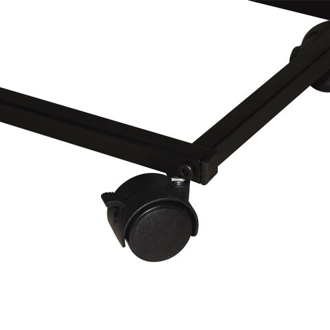 Стол журнальный BRABIX "LOFT CT-001", 450х250х680 мм, на колёсах, металлический каркас, цвет морёный дуб, 641859