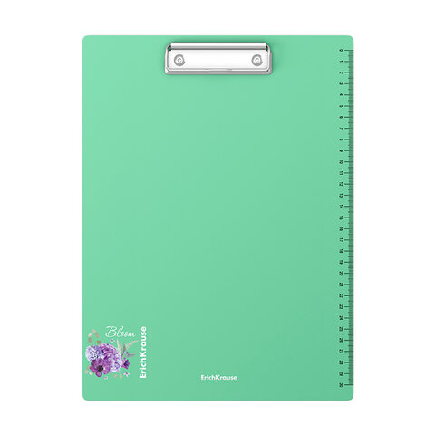 Доска-планшет ERICH KRAUSE "Matt Pastel" с прижимом А4 (320х225 мм), шкала 30 см, пластик, 1,3 мм, 61218