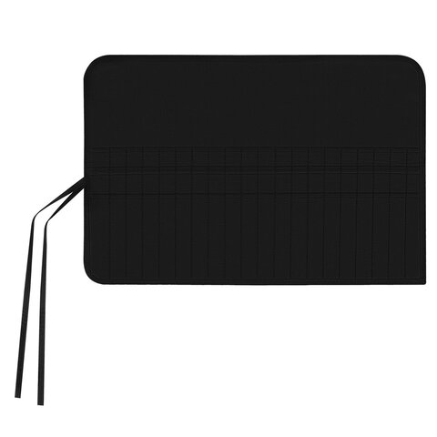 Пенал-скрутка органайзер для кистей и инструментов, 40 ячеек, черный, BRAUBERG ART DEBUT, 272994