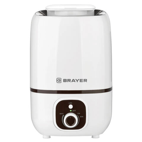 Увлажнитель воздуха BRAYER BR4701, объем бака 3 л, 25 Вт, арома-контейнер, белый