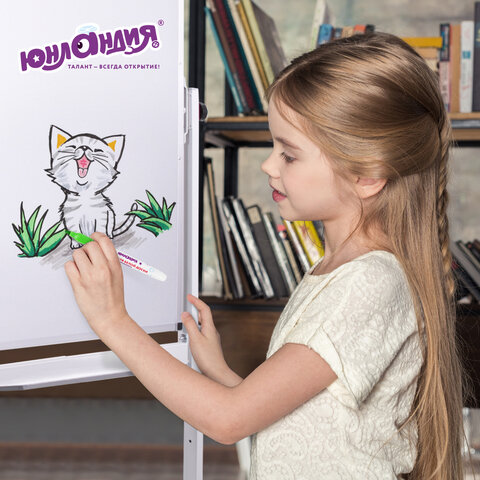 Маркеры стираемые для белой доски НАБОР 10 ЦВЕТОВ, ЮНЛАНДИЯ "COLORWAY", 3 мм, 152100