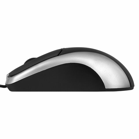 Набор проводной SONNEN KB-S110, USB, клавиатура 113 клавиш, мышь 3 кнопки, 1000 dpi, черный/серебристый, 513854