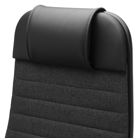 Кресло офисное МЕТТА "К-27" пластик, ткань, сиденье и спинка мягкие, серое