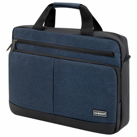 Сумка портфель HEIKKI FORWARD (ХЕЙКИ) с отделением для ноутбука 15,6", темно-синяя, 29х40х9 см, 272612