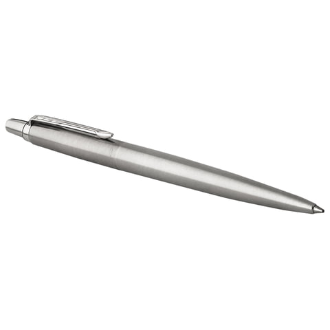 Ручка гелевая PARKER "Jotter Stainless Steel CT", корпус серебристый, детали из нержавеющей стали, черная, 2020671