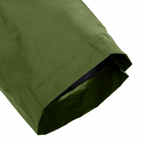 Дождевик плащ зеленый на кнопках, EVA, многоразовый прочный, чехол в комплекте, универсальный размер, SHAMAANI (ШАМААНИ), 610933