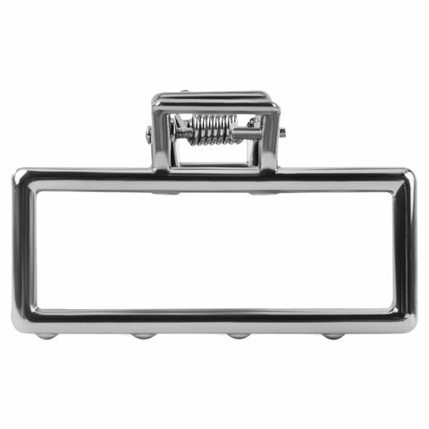 Краб для волос 4,5 см, серебристый, MONTE VITA (МОНТЕ ВИТА), 457018