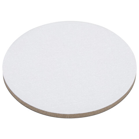 Холсты на магните круглые НАБОР 4 шт., 7,5 см, 280 г/м2, 100% хлопок, BRAUBERG ART CLASSIC, 192332