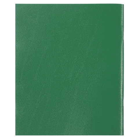 Тетрадь бумвинил, А5, 48 л., скоба, офсет №2 ЭКОНОМ, клетка, с полями, STAFF, ЗЕЛЕНЫЙ, 403412