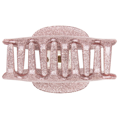 Краб для волос 5,2 см, с глиттером, розовый, MONTE VITA (МОНТЕ ВИТА), 457021