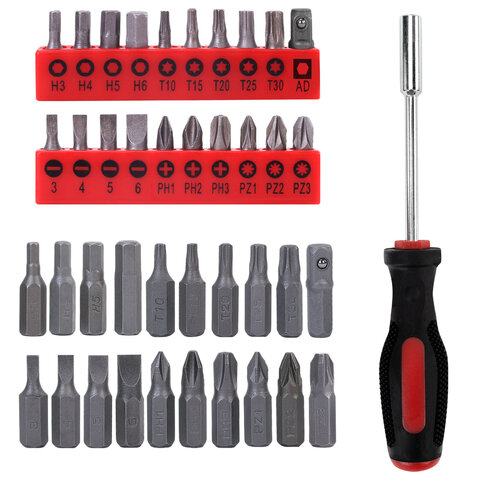 Набор инструментов универсальный, 51 предмет, пластиковый кейс, ГРАНДМАСТЕР, 671333