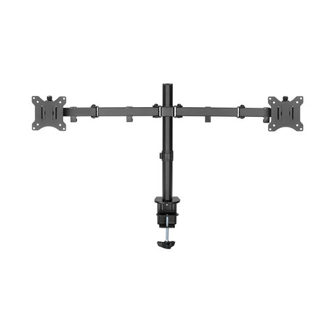 Кронштейн для двух мониторов настольный VESA 75х75, 100х100, 17"-32", до 16 кг, SONNEN STATIC, 455943