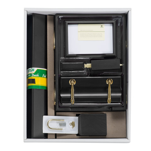 Набор подарочный настольный BESTAR "Titan" из дерева, 8 предметов, цвет "черное дерево", 237217